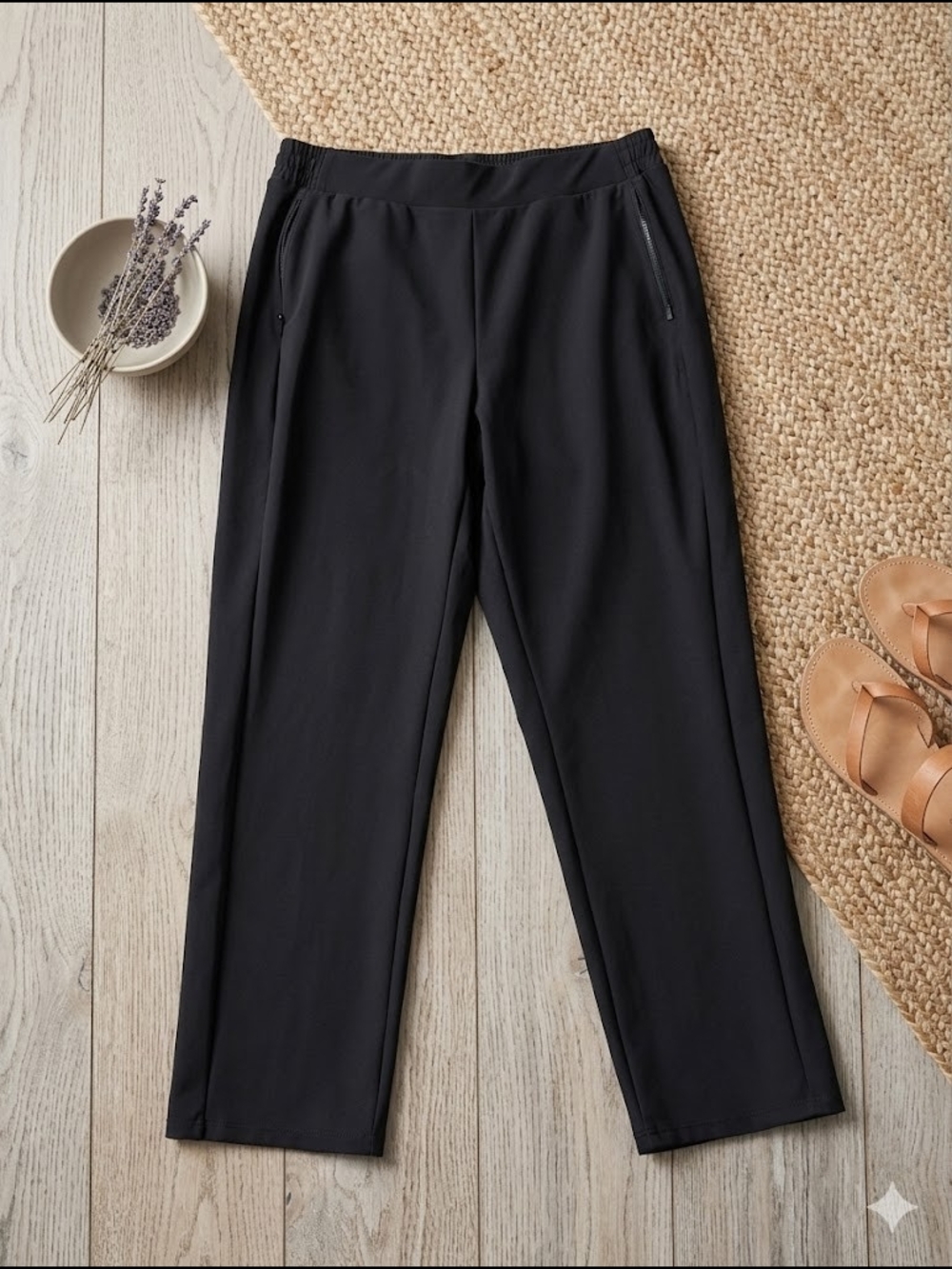 Spyder Black Straight Leg Softball Pants Athleisure Sporty Chic XL Gorpcore